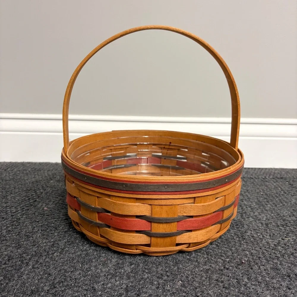 Longaberger 1992 Crisco American Cookie Celebration Basket with Liner Handwoven